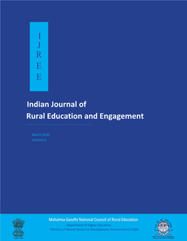 Indian Journal of Rural Education and Engagement