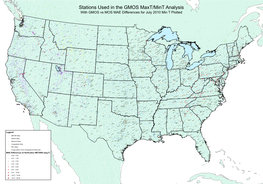 Stations Used in the GMOS Maxt/Mint Analysis