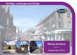 Bishop Auckland Conservation Area Character Appraisal