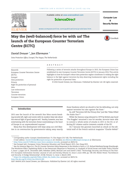 The Launch of the European Counter Terrorism Centre (ECTC)