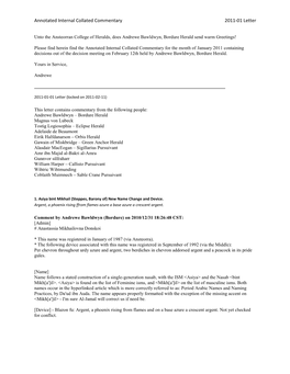 Annotated Internal Collated Commentary 2011-01 Letter