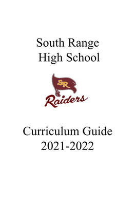 South Range High School Curriculum Guide 2021-2022