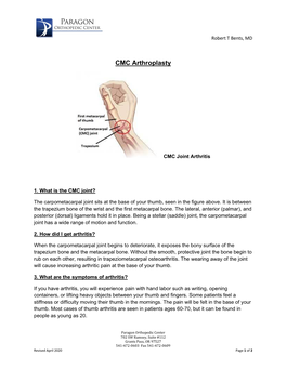 CMC Arthroplasty