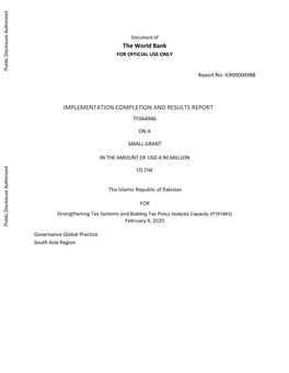 World Bank Document