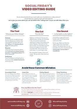 Video Editing Guide