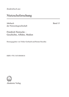 Nietzscheforschung