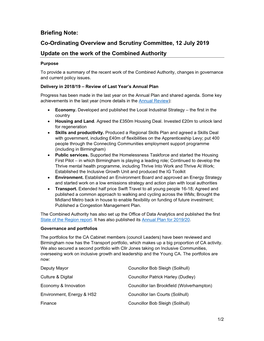 Greater Birmingham and Solihull Lep Board