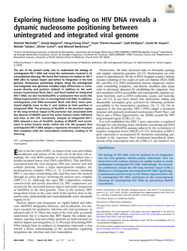 Exploring Histone Loading on HIV DNA Reveals a Dynamic Nucleosome Positioning Between Unintegrated and Integrated Viral Genome