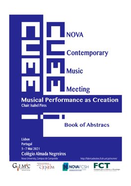 Nova Contemporary Music Meeting 2021 Musical Performance As Creation