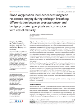 Blood Oxygenation Level-Dependent Magnetic Resonance Imaging