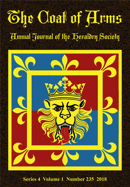 THE COAT of ARMS the Journal of the Heraldry Society