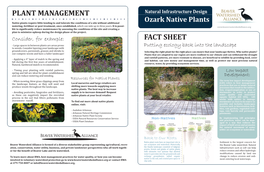 Download Ozark Native Plants Fact Sheet