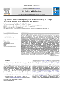 Soil Biology & Biochemistry