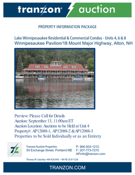 Units 4, 6 & 8 Winnipesaukee Pavilion/18 Mount Major Highway, Alton, NH