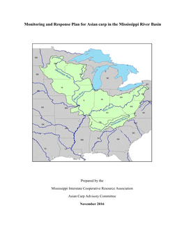 Monitoring and Response Plan for Asian Carp in the Mississippi River Basin