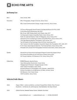 Jeeyoung Lee Resume