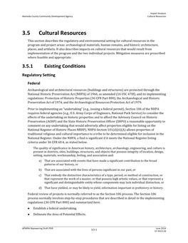 3.5 Cultural Resources