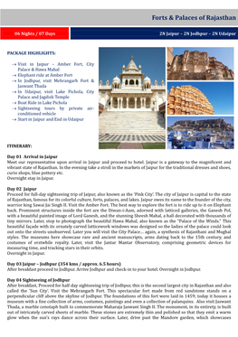 Forts & Palaces of Rajasthan