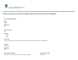 Inclusive Conservation of Sea Turtles and Seagrass Habitats in the North and North-West of Madagascar