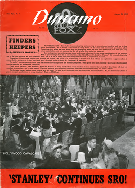 20Th Century-Fox Dynamo (August 26, 1939)