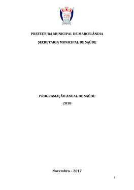 Prefeitura Municipal De Marcelândia Secretaria Municipal De Saúde