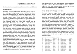 Nepenthes Team News Nepenthes Di Daerah Taman Nasional Kerinci Seblat