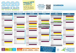 Calendrier OM 2020 Schirrhein