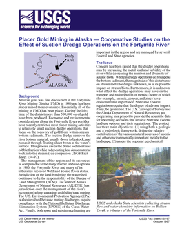 Placer Gold Mining in Alaska — Cooperative Studies on the Effect Of