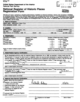 National Register of Historic Places Registration Form