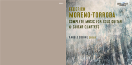 Moreno-Torroba Complete Music for Solo Guitar & Guitar Quartets