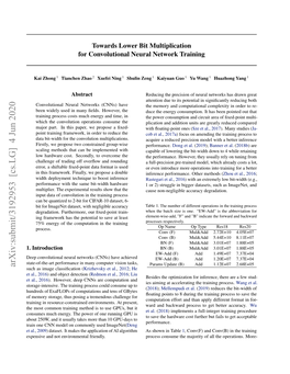 Towards Lower Bit Multiplication for Convolutional Neural Network Training