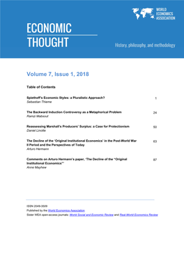 Volume 7, Issue 1, 2018