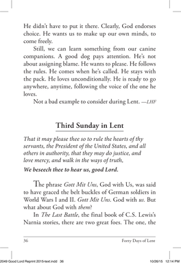 Third Sunday in Lent