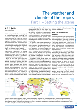 The Weather and Climate of the Tropics Part 1