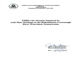 Conemaugh River Watershed TMDL