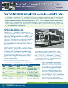 New York City Transit Drives Hybrid Electric Buses Into the Future