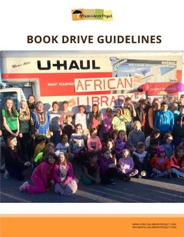 Book Drive Guidelines