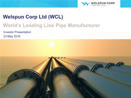 Welspun Group Presentation