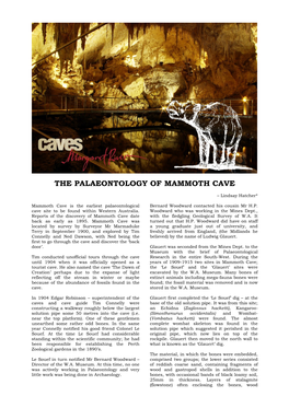 Palaeontology of Mammoth Cave