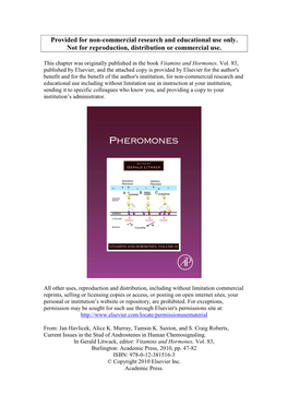 Current Issues in the Study of Androstenes in Human Chemosignaling