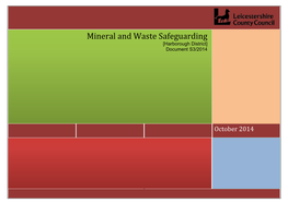 Mineral and Waste Safeguarding [Harborough District] Document S3/2014