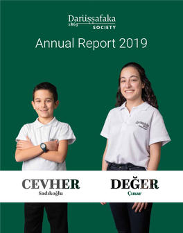 Annual Report 2019 DARÜŞŞAFAKA SOCIETY ANNUAL REPORT 2019