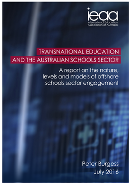 A Report on the Nature, Levels and Models of Offshore Schools Sector Engagement