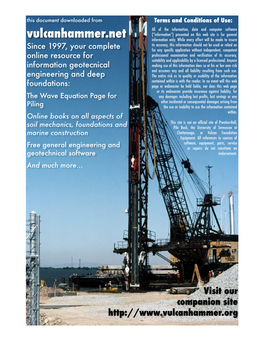 Underwater Geotechnical Foundations