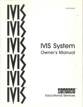 IVIS System Owner's Manual
