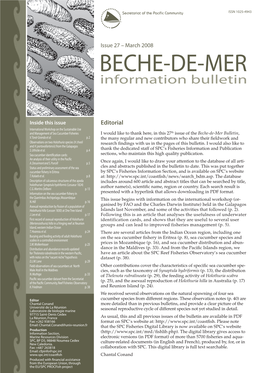 SPC Beche-De-Mer Information Bulletin 17:27–33