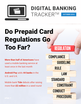 Digital Banking Trackertm October 2016