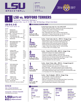 Game 1 Notes -- Wofford.Indd