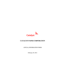 Catalyst Paper Corporation