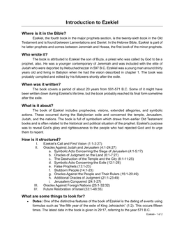 Introduction to Ezekiel